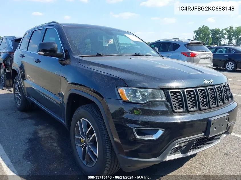 2019 Jeep Grand Cherokee Limited 4X4 VIN: 1C4RJFBG2KC688148 Lot: 39715143