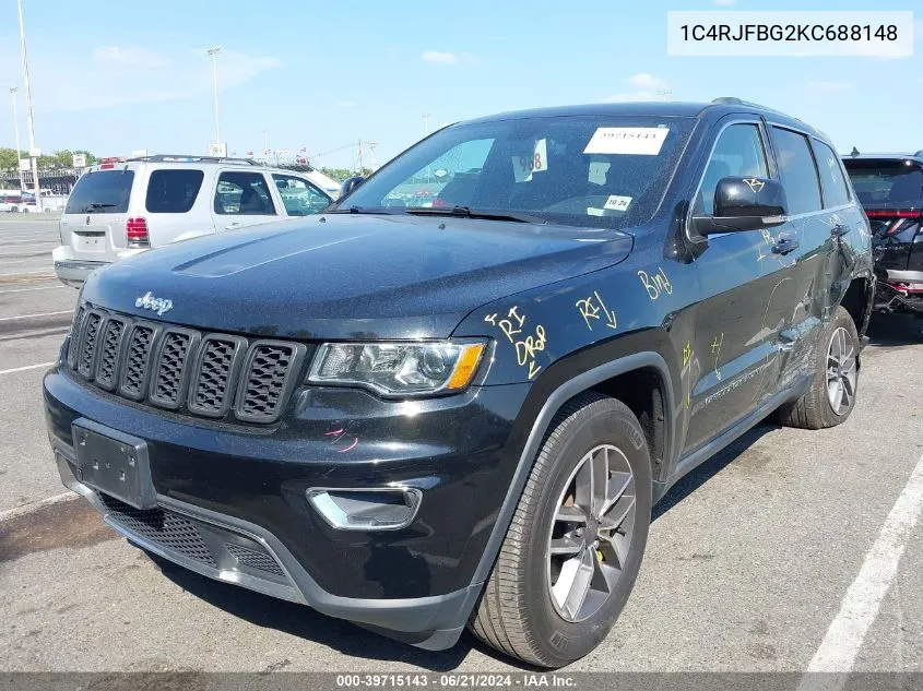 2019 Jeep Grand Cherokee Limited 4X4 VIN: 1C4RJFBG2KC688148 Lot: 39715143