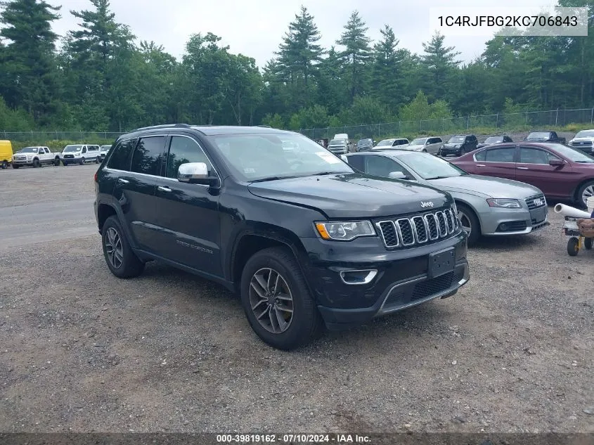 1C4RJFBG2KC706843 2019 Jeep Grand Cherokee Limited