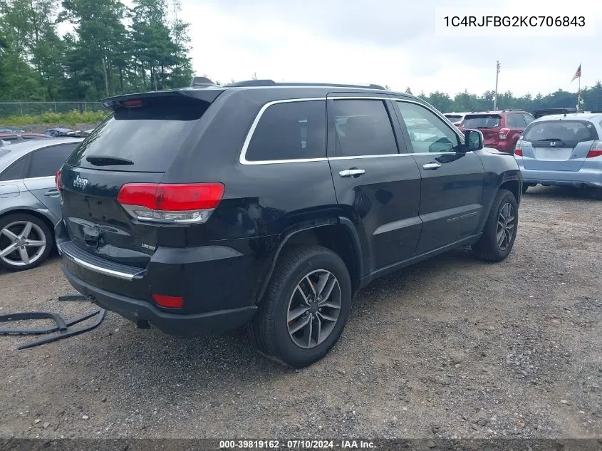 1C4RJFBG2KC706843 2019 Jeep Grand Cherokee Limited