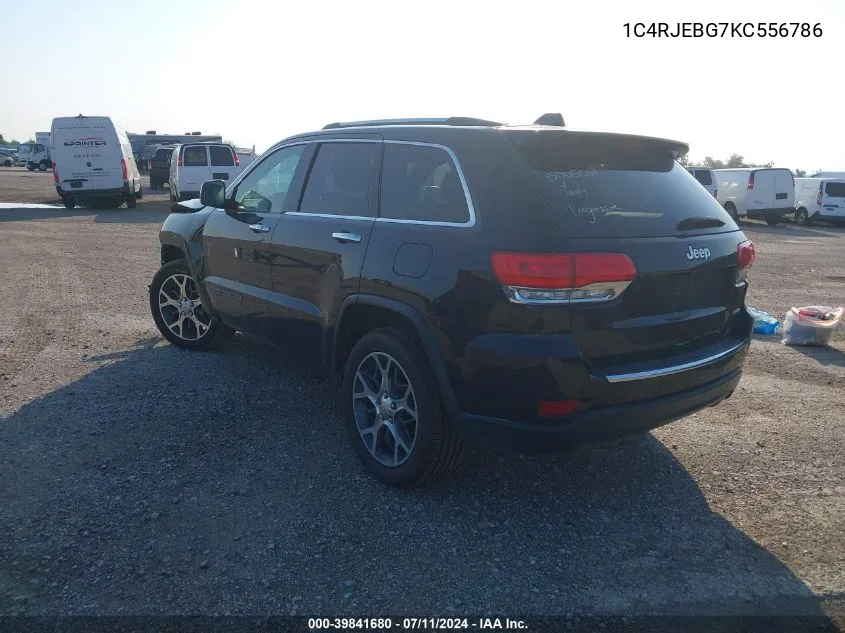 1C4RJEBG7KC556786 2019 Jeep Grand Cherokee Limited 4X2