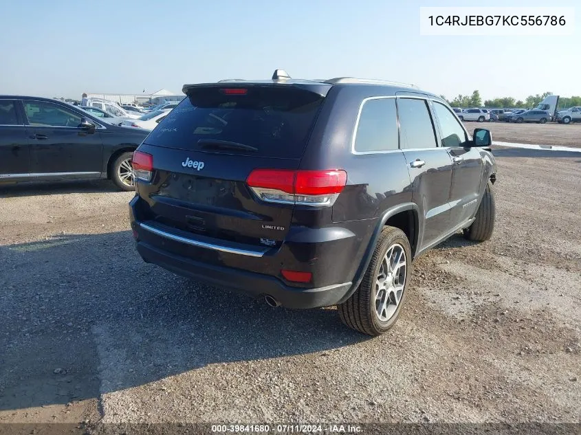 1C4RJEBG7KC556786 2019 Jeep Grand Cherokee Limited 4X2