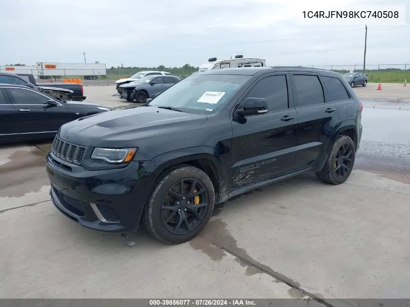 2019 Jeep Grand Cherokee Trackhawk 4X4 VIN: 1C4RJFN98KC740508 Lot: 39856077