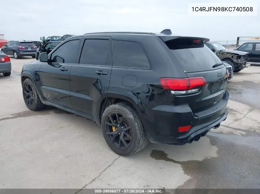 1C4RJFN98KC740508 2019 Jeep Grand Cherokee Trackhawk 4X4