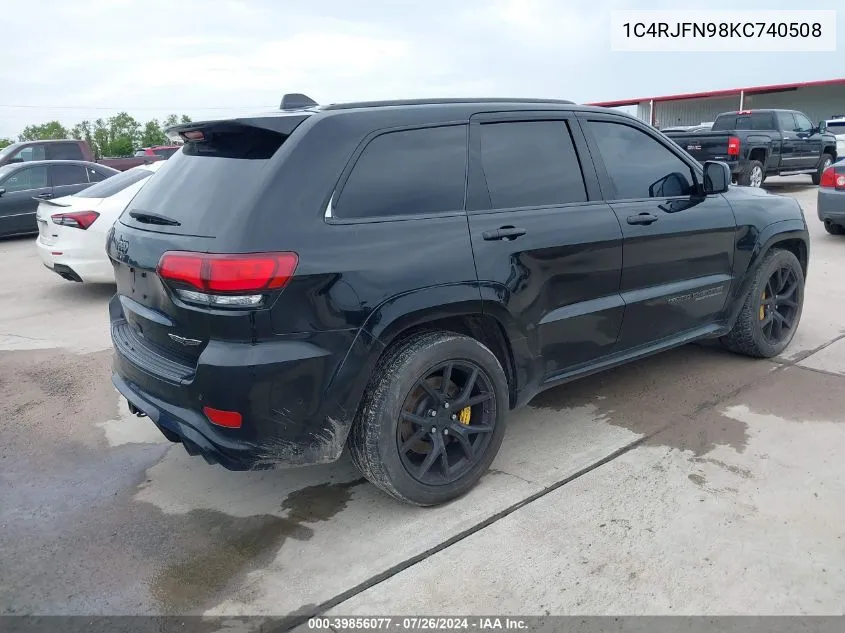 1C4RJFN98KC740508 2019 Jeep Grand Cherokee Trackhawk 4X4