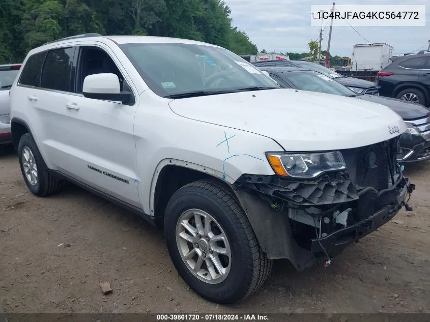 2019 Jeep Grand Cherokee Laredo E 4X4 VIN: 1C4RJFAG4KC564772 Lot: 39861720