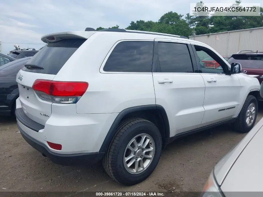 1C4RJFAG4KC564772 2019 Jeep Grand Cherokee Laredo E 4X4