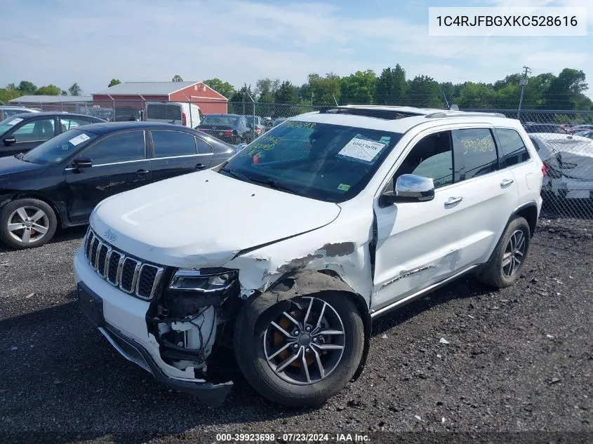 1C4RJFBGXKC528616 2019 Jeep Grand Cherokee Limited 4X4