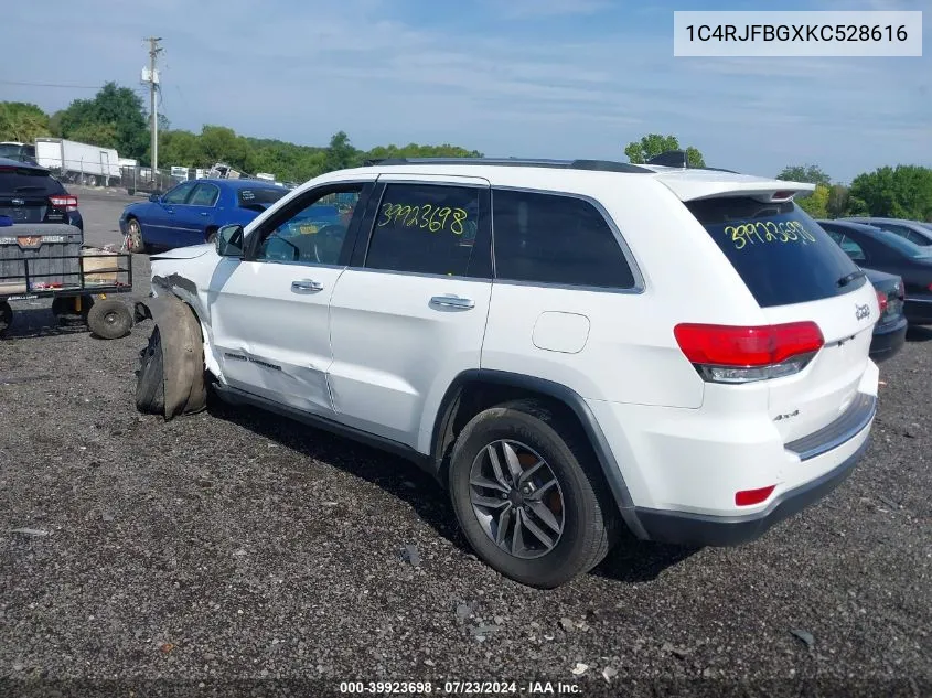 1C4RJFBGXKC528616 2019 Jeep Grand Cherokee Limited 4X4