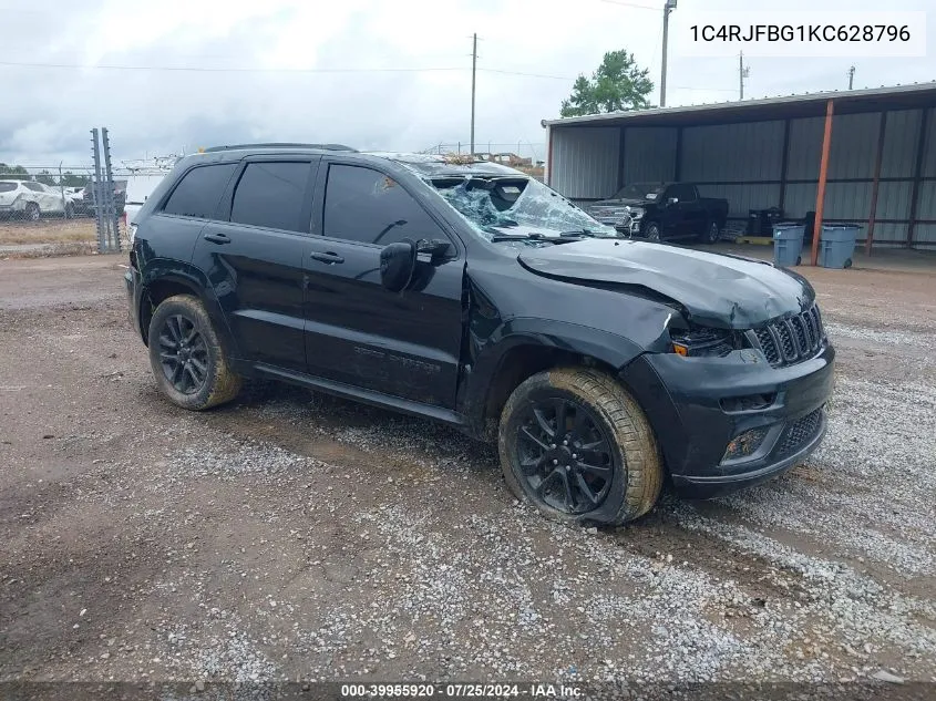 2019 Jeep Grand Cherokee Limited X 4X4 VIN: 1C4RJFBG1KC628796 Lot: 39955920