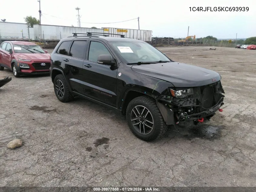 2019 Jeep Grand Cherokee Trailhawk 4X4 VIN: 1C4RJFLG5KC693939 Lot: 39977588