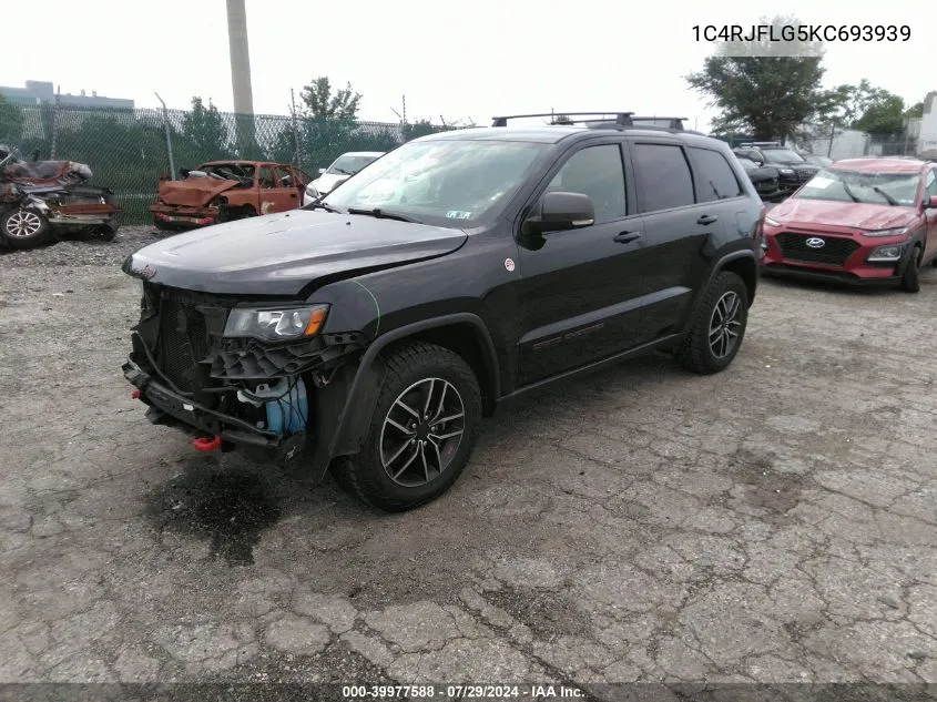 1C4RJFLG5KC693939 2019 Jeep Grand Cherokee Trailhawk 4X4