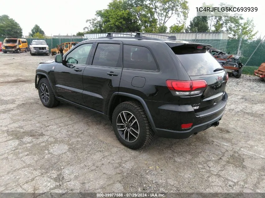 2019 Jeep Grand Cherokee Trailhawk 4X4 VIN: 1C4RJFLG5KC693939 Lot: 39977588