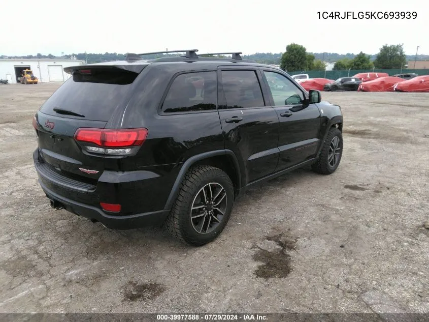 1C4RJFLG5KC693939 2019 Jeep Grand Cherokee Trailhawk 4X4