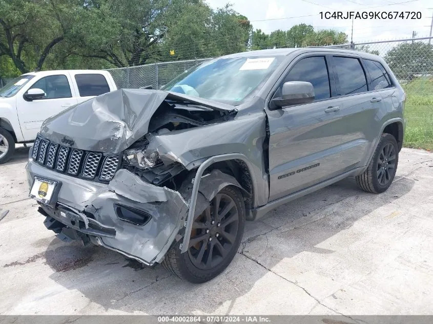 2019 Jeep Grand Cherokee Altitude 4X4 VIN: 1C4RJFAG9KC674720 Lot: 40002864