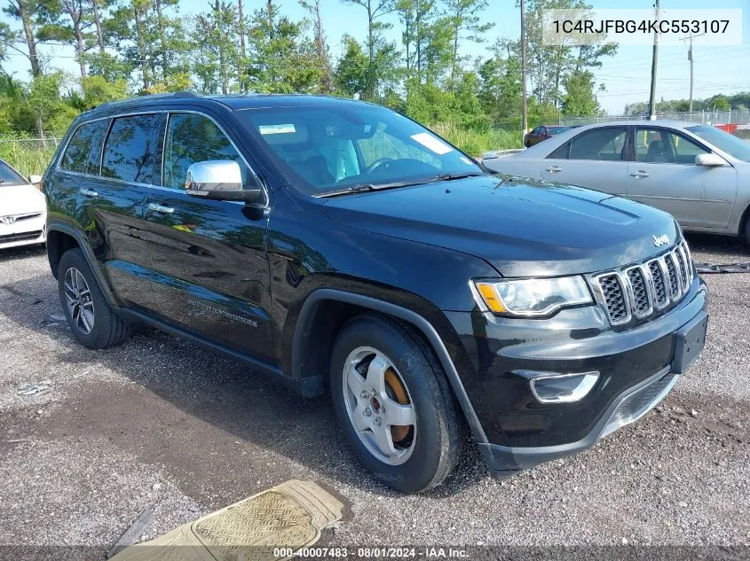 2019 Jeep Grand Cherokee Limited 4X4 VIN: 1C4RJFBG4KC553107 Lot: 40007483