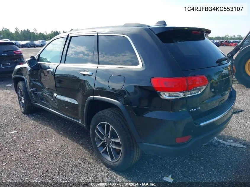 1C4RJFBG4KC553107 2019 Jeep Grand Cherokee Limited 4X4