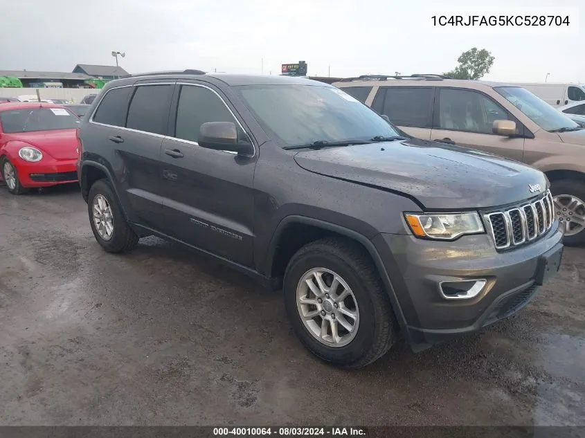 2019 Jeep Grand Cherokee Laredo E 4X4 VIN: 1C4RJFAG5KC528704 Lot: 40010064