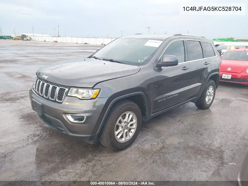 2019 Jeep Grand Cherokee Laredo E 4X4 VIN: 1C4RJFAG5KC528704 Lot: 40010064