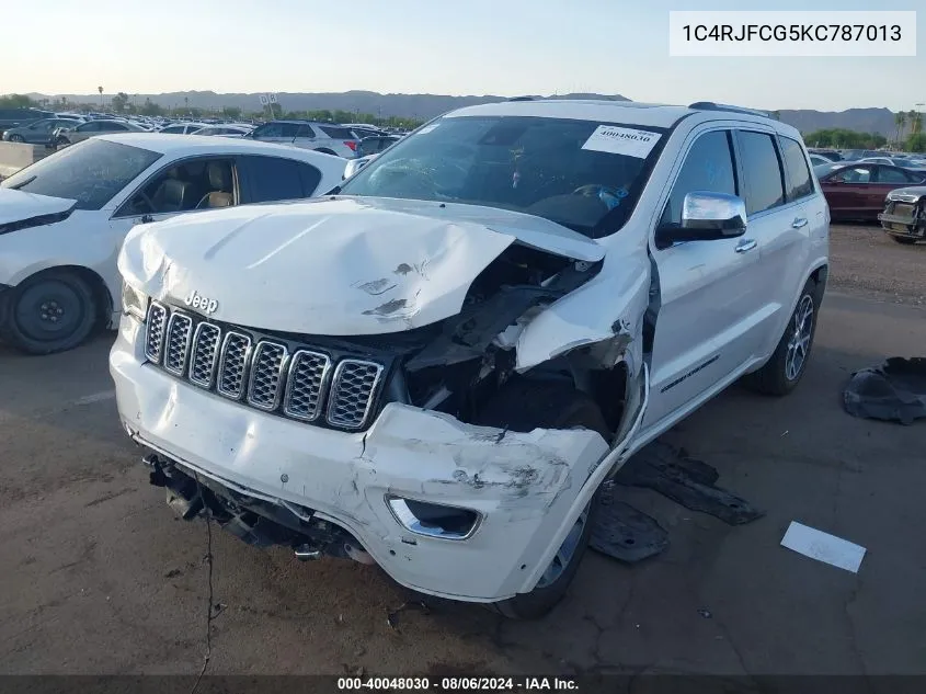 1C4RJFCG5KC787013 2019 Jeep Grand Cherokee Overland 4X4