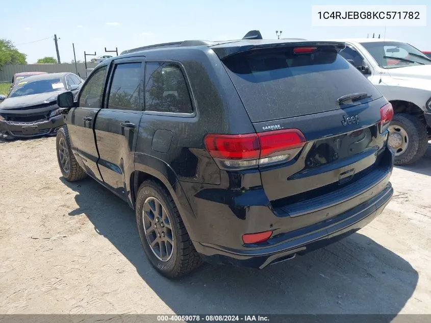 1C4RJEBG8KC571782 2019 Jeep Grand Cherokee Limited X 4X2