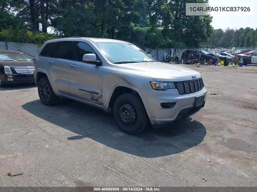 2019 Jeep Grand Cherokee Laredo VIN: 1C4RJFAG1KC837926 Lot: 40069569