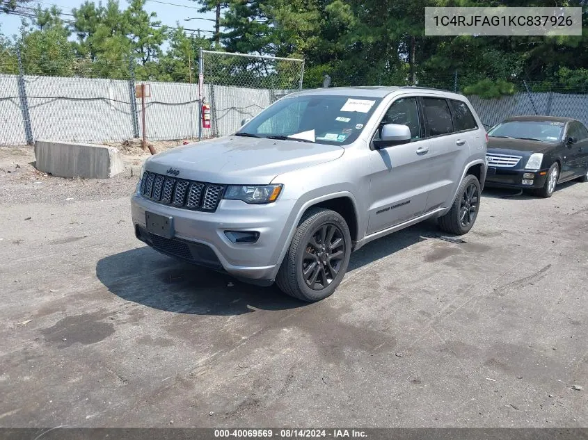 2019 Jeep Grand Cherokee Laredo VIN: 1C4RJFAG1KC837926 Lot: 40069569