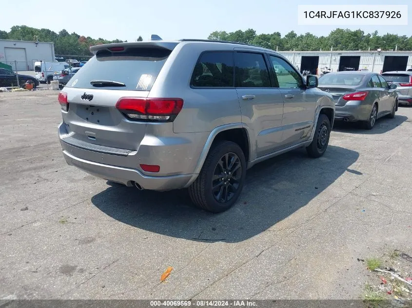 1C4RJFAG1KC837926 2019 Jeep Grand Cherokee Laredo