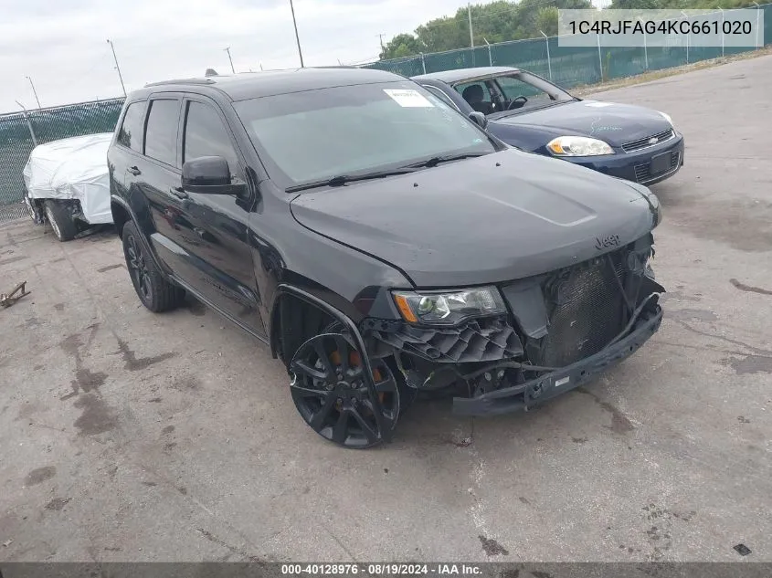 2019 Jeep Grand Cherokee Altitude 4X4 VIN: 1C4RJFAG4KC661020 Lot: 40128976