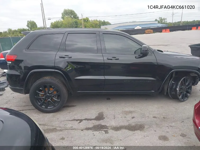 2019 Jeep Grand Cherokee Altitude 4X4 VIN: 1C4RJFAG4KC661020 Lot: 40128976