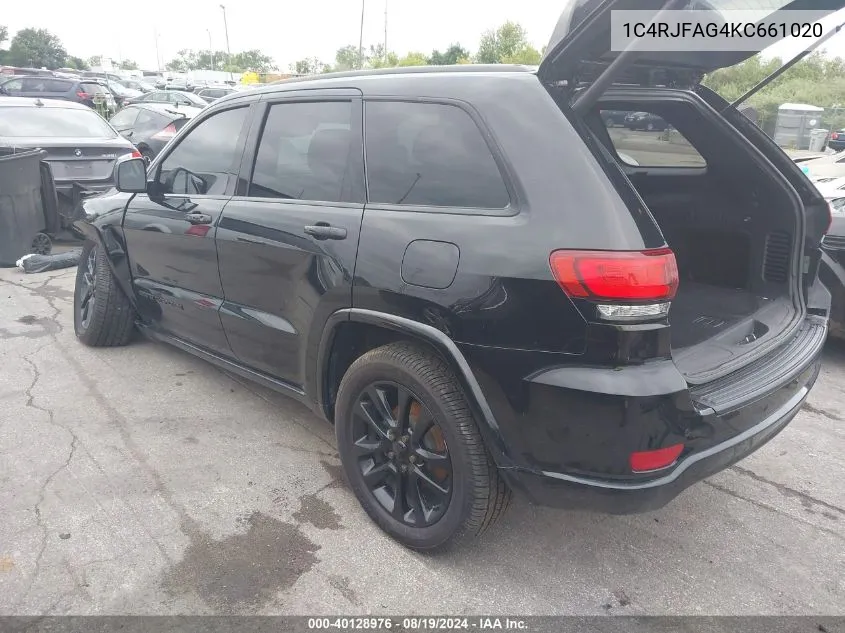 1C4RJFAG4KC661020 2019 Jeep Grand Cherokee Altitude 4X4