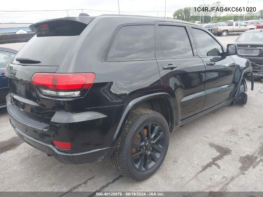 2019 Jeep Grand Cherokee Altitude 4X4 VIN: 1C4RJFAG4KC661020 Lot: 40128976