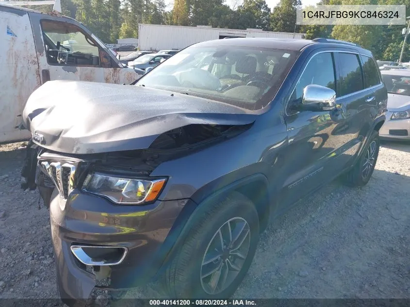 2019 Jeep Grand Cherokee Limited VIN: 1C4RJFBG9KC846324 Lot: 40141200