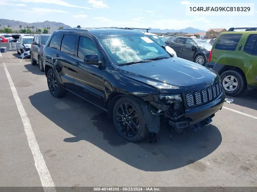 2019 Jeep Grand Cherokee Altitude 4X4 VIN: 1C4RJFAG9KC818329 Lot: 40148205