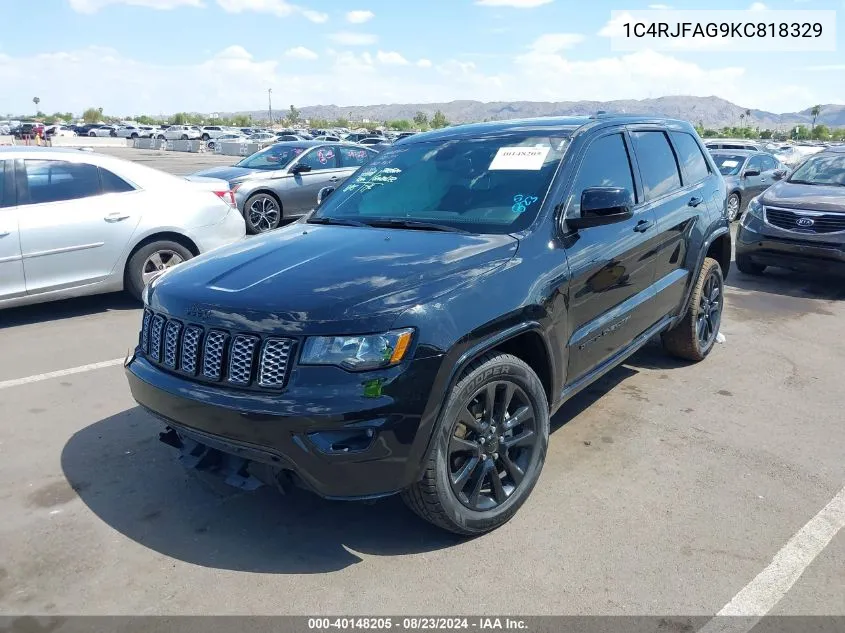 2019 Jeep Grand Cherokee Altitude 4X4 VIN: 1C4RJFAG9KC818329 Lot: 40148205