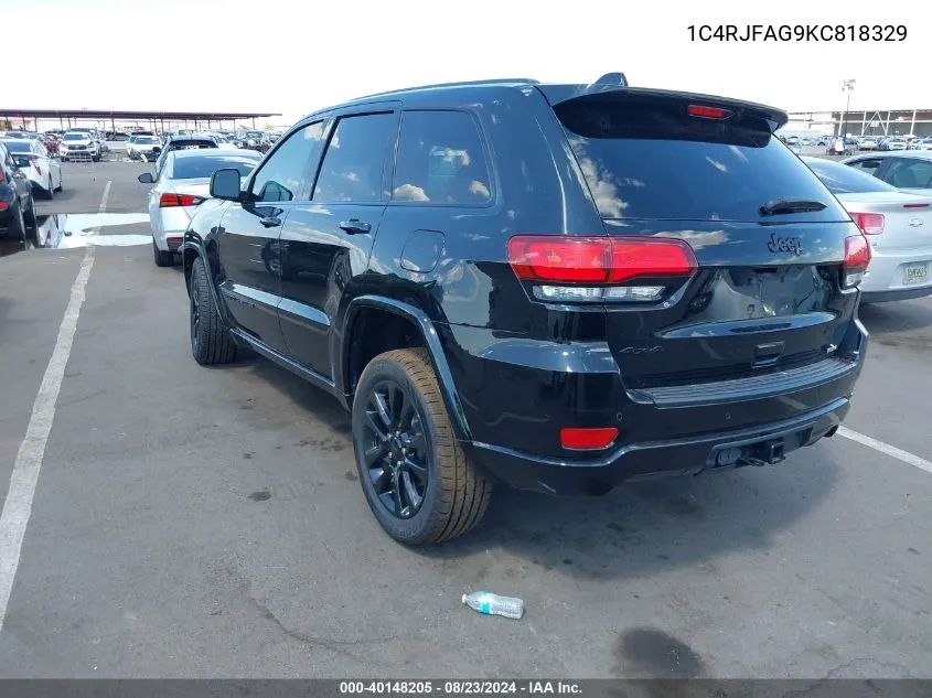 1C4RJFAG9KC818329 2019 Jeep Grand Cherokee Altitude 4X4