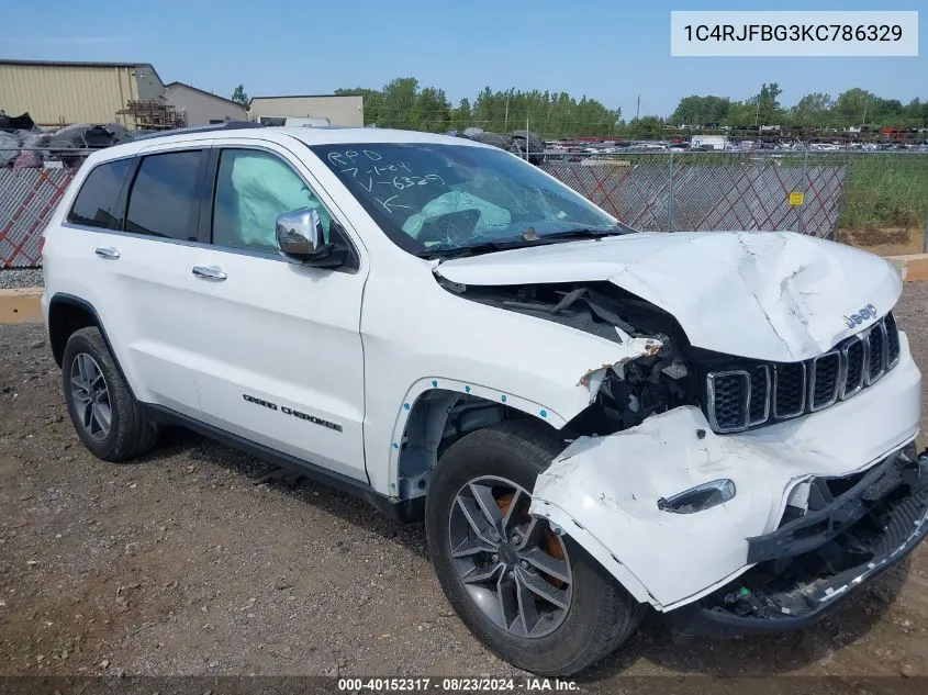 2019 Jeep Grand Cherokee Limited 4X4 VIN: 1C4RJFBG3KC786329 Lot: 40152317