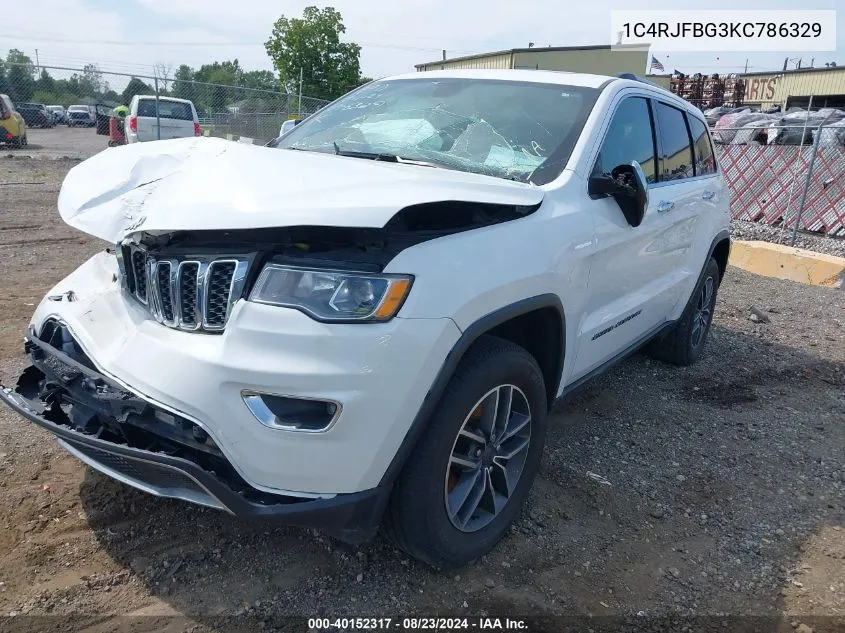 1C4RJFBG3KC786329 2019 Jeep Grand Cherokee Limited 4X4