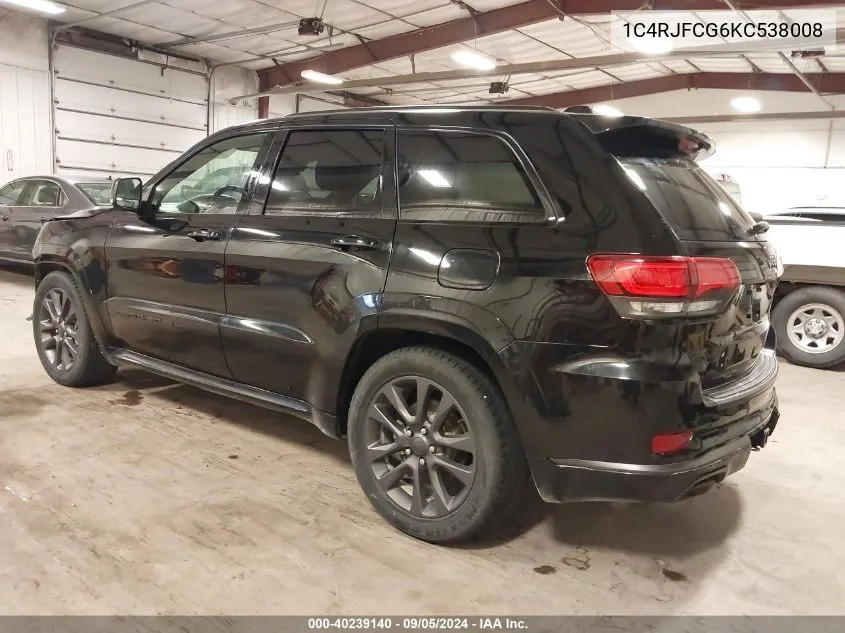 1C4RJFCG6KC538008 2019 Jeep Grand Cherokee High Altitude 4X4