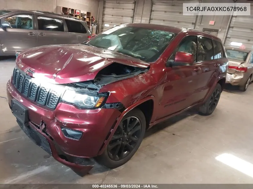 1C4RJFAGXKC678968 2019 Jeep Grand Cherokee Altitude 4X4