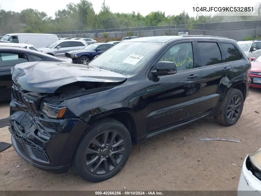 2019 Jeep Grand Cherokee Overland VIN: 1C4RJFCG9KC532851 Lot: 40266256