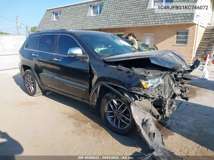 1C4RJFBG1KC746072 2019 Jeep Grand Cherokee Limited 4X4