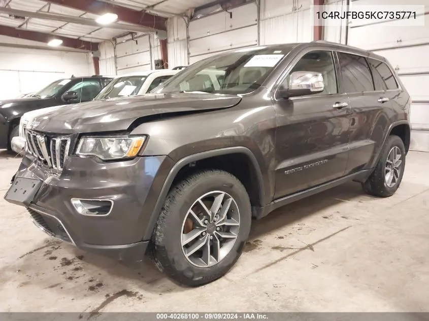 1C4RJFBG5KC735771 2019 Jeep Grand Cherokee Limited 4X4