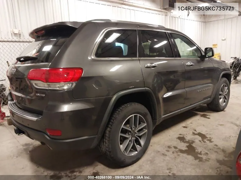 1C4RJFBG5KC735771 2019 Jeep Grand Cherokee Limited 4X4