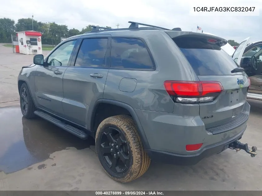 1C4RJFAG3KC832047 2019 Jeep Grand Cherokee Upland 4X4