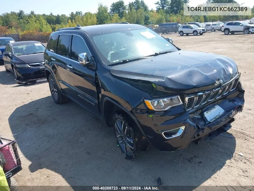 1C4RJEBG1KC662389 2019 Jeep Grand Cherokee Limited 4X2