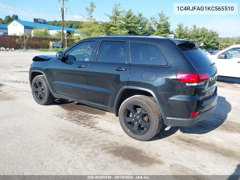 1C4RJFAG1KC565510 2019 Jeep Grand Cherokee Laredo