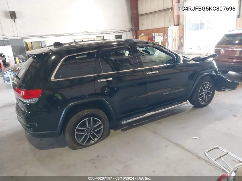 1C4RJFBG5KC807696 2019 Jeep Grand Cherokee Limited 4X4