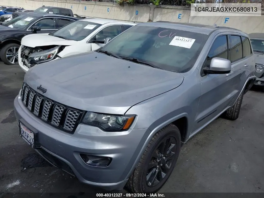 1C4RJEAGXKC680813 2019 Jeep Grand Cherokee Altitude 4X2