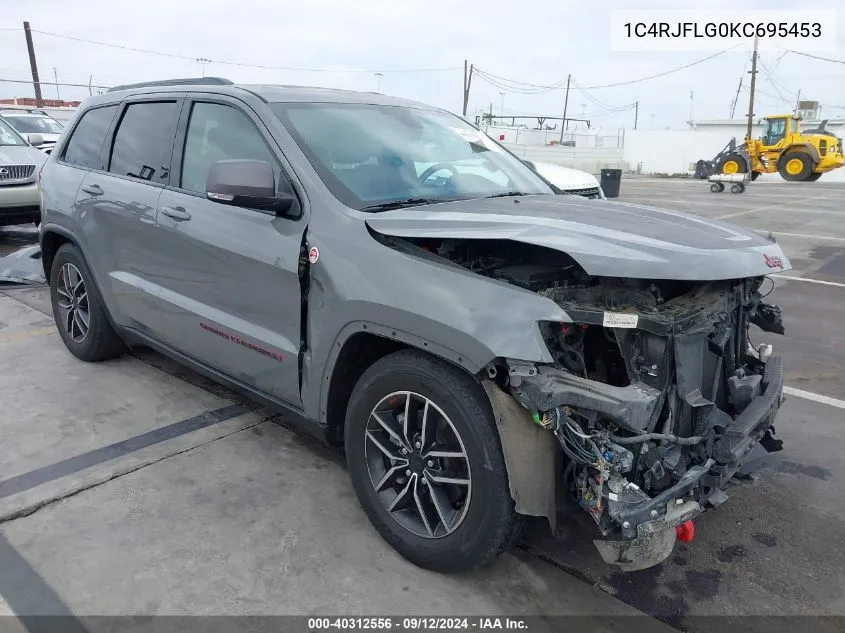 2019 Jeep Grand Cherokee Trailhawk 4X4 VIN: 1C4RJFLG0KC695453 Lot: 40312556